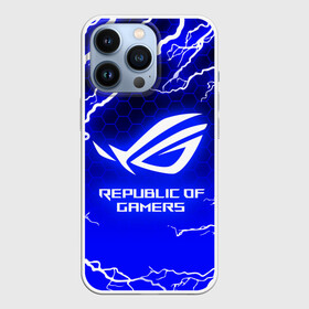 Чехол для iPhone 13 Pro с принтом REPUBLIC OF GAMERS   ASUS ROG   LIGHTNING   МОЛНИИ в Курске,  |  | asus | game | gamer | gaming | ligtning | republic of gamers | rog | strix | zephyrus | асус | игры | молнии | рог | стрикс