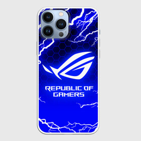 Чехол для iPhone 13 Pro Max с принтом REPUBLIC OF GAMERS   ASUS ROG   LIGHTNING   МОЛНИИ в Курске,  |  | asus | game | gamer | gaming | ligtning | republic of gamers | rog | strix | zephyrus | асус | игры | молнии | рог | стрикс