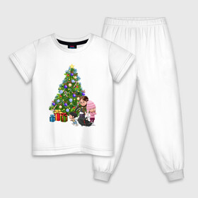 Детская пижама хлопок с принтом Новогодний Гадкий Я 2022 в Курске, 100% хлопок |  брюки и футболка прямого кроя, без карманов, на брюках мягкая резинка на поясе и по низу штанин
 | 2022 | animation | despicable me | new year 22 | гадкий я
