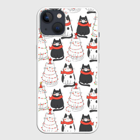 Чехол для iPhone 13 с принтом НОВОГОДНИЕ КОТИКИ 2022 в Курске,  |  | 2022 | beast | merry christmas | new year | red bow | santa hat | snow | tiger | winter | winter is coming | year of the tiger | год тигра | дед мороз | животные | звери | зверь | зима | зима 2022 | зима близко | новог | новогодни