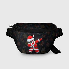 Поясная сумка 3D с принтом ДАБ САНТА КЛАУС НОВЫЙ ГОД 2022 в Курске, 100% полиэстер | плотная ткань, ремень с регулируемой длиной, внутри несколько карманов для мелочей, основное отделение и карман с обратной стороны сумки застегиваются на молнию | 2022 | beast | merry christmas | new year | red bow | santa hat | snow | tiger | winter | winter is coming | year of the tiger | год тигра | дед мороз | животные | звери | зверь | зима | зима 2022 | зима близко | новог | новогодни