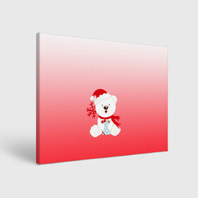 Холст прямоугольный с принтом Белый мишка с подарком в Курске, 100% ПВХ |  | белый мишка | градиент | зима | коробочка | медведь | милота | нейтральный | новый год | подарок | полярный мишка | рисунок | снежинка | сюрприз | шапочка