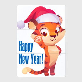 Магнитный плакат 2Х3 с принтом Тигрёнок и Новый Год в Курске, Полимерный материал с магнитным слоем | 6 деталей размером 9*9 см | ears | eyes | holiday | muzzle | new year | paws | skin | tail | tiger | tiger cub | глаза | лапы | новый год | праздник | тигр | тигрёнок | уши | хвост