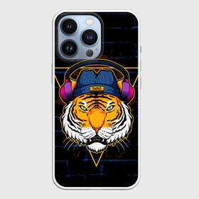 Чехол для iPhone 13 Pro с принтом Тигр в наушниках SWAG в Курске,  |  | furry | swag | tiger | в наушниках | восточный тигр | год тигра | кошка | тигр | тигренок | хищник