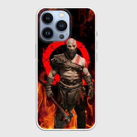 Чехол для iPhone 13 Pro с принтом GOD OF WAR РАГНАРЁК, КРАТОС В ОГНЕ в Курске,  |  | ascension | betrayal | chains of olympus | cratos | fire | flame | ghost of sparta | god of war | hack and slash | kratos | logo | ragnarok | бог войны | год ов вар | год оф вар | игра | кратос | лого | логотип | огонь | пламя | рагнарёк | эмблема