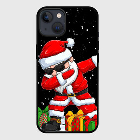 Чехол для iPhone 13 с принтом SANTA, DAB в Курске,  |  | 2021 | 2022 | bad | christmas | dab | happy | merry | merry christmas | new year | santa | snow | sweater | ugly christmas | winter | деб | дэб | зима | новогодний | новогодняя | новый год | рождественский | рождественский свитер | рождеств