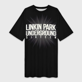 Платье-футболка 3D с принтом Underground Sixteen  Linkin Park в Курске,  |  | chester bennington | linkin park | linking | lp | rock | альтернативный | ленкин | линкин парк | линкинпарк | лп | майк | метал | музыкант | ню | нюметал | певец | рок группа | рэп | честер беннингтон | шинода | электроник