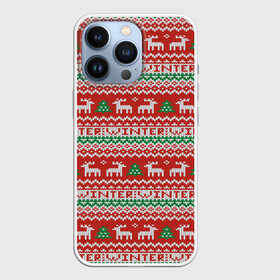 Чехол для iPhone 13 Pro с принтом Deer Christmas Pattern в Курске,  |  | background | christmas | christmas pattern | deer | herringbone | holiday | knitted pattern | new year | pattern | texture | tree | вязаный узор | елка | елочка | новогодний узор | новый год | олени | паттерн | праздник | рождество | текстура | узор | фон