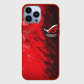 Чехол для iPhone 13 Pro Max с принтом ASUS REPUBLIC OF GAMERS | ROG в Курске,  |  | asus | cyber | cybersport | game | gamers | gaming | of | republic | rog | sport | асус | игры | кибер | киберспорт | республика | спорт