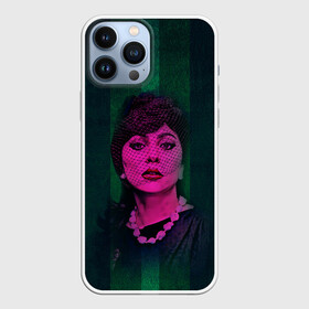 Чехол для iPhone 13 Pro Max с принтом Постер Gaga в Курске,  |  | голова | лицо | певица | полоса | портрет