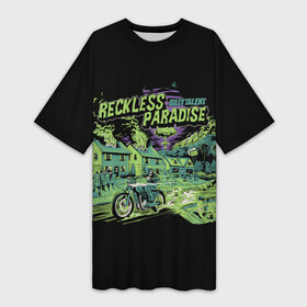 Платье-футболка 3D с принтом Recless paradise в Курске,  |  | alternative | billy talent | metall | music | rock | альтернатива | билли талент | билли талэнт | металл | музыка | рок