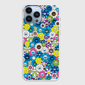 Чехол для iPhone 13 Pro Max с принтом Takashi Murakami Улыбающиеся цветы в Курске,  |  | japan | pop art | smile | summer | takashi murakami | арт | детские рисунки | искусство | красочный | лето | поляна | поп арт | разноцветные цветы | ромашки | смайл | такаси мураками | такаши мураками | узор | улыбки