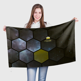 Флаг 3D с принтом JWST space cell theme в Курске, 100% полиэстер | плотность ткани — 95 г/м2, размер — 67 х 109 см. Принт наносится с одной стороны | james webb | jwst | webb | астрономия | астрофизика | вселенная | галактика | джеймс уэбб | звезды | космос | наблюдения | наука | телескоп