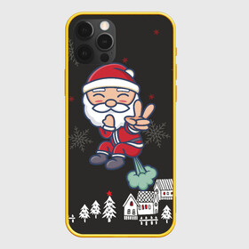 Чехол для iPhone 12 Pro с принтом Плохой Санта 2022 Bad Santa в Курске, силикон | область печати: задняя сторона чехла, без боковых панелей | 2022 | год тигра | новый год | новый год 2022 | символ года | тигр | тигренок | тигрица | тигры