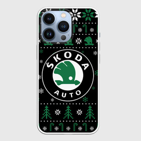 Чехол для iPhone 13 Pro с принтом SKODA, ШКОДА НОВОГОДНИЙ в Курске,  |  | auto | automobile | car | carbon | logo | machine | merry | moto | motor | motor car | skoda | sport car | symbol | авто | автомашина | автомобиль | бренд | гонки | знак | легковой автомобиль | лого | логотип | логотипы | марка | машина | м