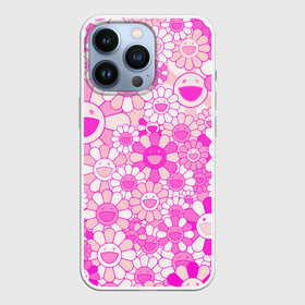 Чехол для iPhone 13 Pro с принтом MURAKAMI PINK   МУРАКАМИ РОЗОВЫЙ в Курске,  |  | cute flowers | flower superflat | flowers | murakami | pop art | superflat | takashi murakami | милые цветочки | мураками | ромашки | такаси мураками | такаши мураками | цветочки | цветы