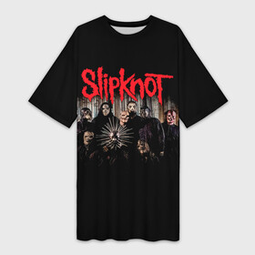 Платье-футболка 3D с принтом Slipknot .5: The Gray Chapter в Курске,  |  | slipknot | алессандро вентурелла | альбом | джей вайнберг | джеймс рут | кори тейлор | крис фен | крэйг джонс | метал | мик томсон | музыка | петля | рок группа | сид уилсон | скользящий узел | слайпкнот