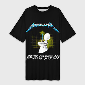 Платье-футболка 3D с принтом Kill Em All  Metallica в Курске,  |  | hard | heavy | james hetfield | kirk hammett | lars ulrich | metallica | music | robert trujillo | rock band | thrash | thrashmetal | джеймс хэтфилд | кирк хэмметт | ларс ульрих | метал | металика | металлика | музыка | роберт трухильо | рок группа | трэш