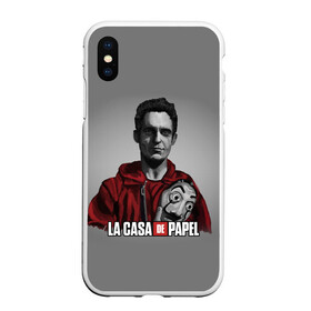 Чехол для iPhone XS Max матовый с принтом LA CASA DE PAPEL - БУМАЖНЫЙ ДОМ СЕРИАЛ в Курске, Силикон | Область печати: задняя сторона чехла, без боковых панелей | bella ciao | la casa de papel | бумажный дом | ла каса де | ла каса де папель | ла каса де пепел | лакаса | сериал | фильм