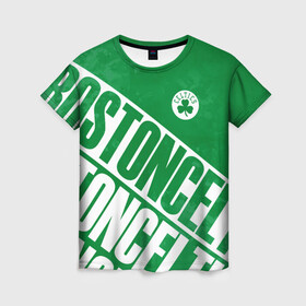 Женская футболка 3D с принтом Бостон Селтикс, Boston Celtics в Курске, 100% полиэфир ( синтетическое хлопкоподобное полотно) | прямой крой, круглый вырез горловины, длина до линии бедер | boston | boston celtics | celtics | nba | баскетбол | бостон | бостон селтикс | нба | селтикс