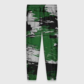 Женские брюки 3D с принтом Green Paint Splash в Курске, полиэстер 100% | прямой крой, два кармана без застежек по бокам, с мягкой трикотажной резинкой на поясе и по низу штанин. В поясе для дополнительного комфорта — широкие завязки | 23 февраля | абстракция | акварель | армия | военные | зеленая | зеленые | зеленый | камуфляж | краски | милитари | на каждый день | хаки