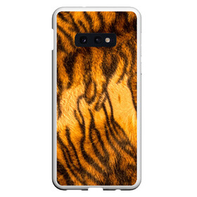 Чехол для Samsung S10E с принтом Шкура тигра 2022 в Курске, Силикон | Область печати: задняя сторона чехла, без боковых панелей | Тематика изображения на принте: 2022 | год тигра | новый год | новый год 2022 | символ года | тигр | тигренок | тигрица | тигры