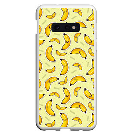 Чехол для Samsung S10E с принтом Банановый Бум в Курске, Силикон | Область печати: задняя сторона чехла, без боковых панелей | банан | банановый | бананы | паттерн | прикол | фрукты