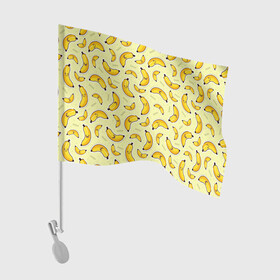 Флаг для автомобиля с принтом Банановый Бум в Курске, 100% полиэстер | Размер: 30*21 см | банан | банановый | бананы | паттерн | прикол | фрукты