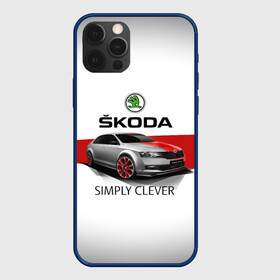 Чехол для iPhone 12 Pro Max с принтом Skoda Rapid Sport в Курске, Силикон |  | rapid | simply clever | skoda | автомобиль | машина | рапид | тачка | чехия | шкода