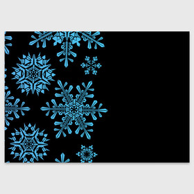 Поздравительная открытка с принтом Снежная Стена в Курске, 100% бумага | плотность бумаги 280 г/м2, матовая, на обратной стороне линовка и место для марки
 | зима | новый год | снег | снегопад | снежинки