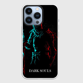 Чехол для iPhone 13 Pro с принтом Dark Souls NEON Силуэт в Курске,  |  | Тематика изображения на принте: dark soul | demons souls | elden ring | elder | iii | praise of the sun | ring | soul like | дак | дарк соул | дарк соулс | душа | неон | нион | соулс | темные души