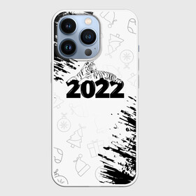 Чехол для iPhone 13 Pro с принтом Тигр отдыхает на цифре 2022. в Курске,  |  | 2022 | happy new year | merry christmas | год тигра | зима близко | нг | новогодний | новогодний тигр | новогодняя символика | новый год | новый год 2022 | рождество | символ 2022 года | снег | снежинки | тигр