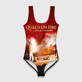 Купальник-боди 3D с принтом Queen on Fire   Live at the Bowl в Курске, 82% полиэстер, 18% эластан | Круглая горловина, круглый вырез на спине | freddie mercury | paul rodgers | queen | quen | альбом | брайан мэй | глэм | джон дикон | квин | королева | куин | меркури | меркьюри | музыкант | мэркури | певец | песня | поп | роджер тейлор | рок группа | фаррух булсара
