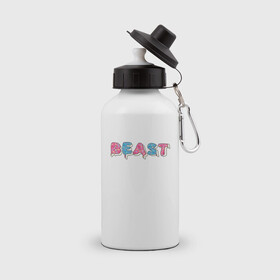Бутылка спортивная с принтом Mr Beast - Art 1 в Курске, металл | емкость — 500 мл, в комплекте две пластиковые крышки и карабин для крепления | Тематика изображения на принте: mr beast | youtube | арты | блогеры | мистер бист | ютуберы