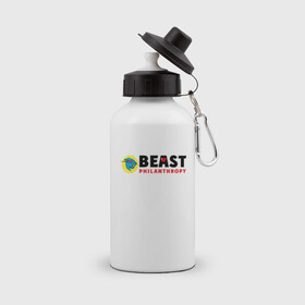 Бутылка спортивная с принтом Mr Beast Philanthropy в Курске, металл | емкость — 500 мл, в комплекте две пластиковые крышки и карабин для крепления | arts | mr beast | youtube | арт | арты | блогеры | мистер бист | ютуб | ютуберы