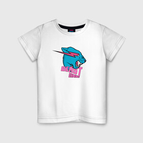 Детская футболка хлопок с принтом Mr Beast Gaming в Курске, 100% хлопок | круглый вырез горловины, полуприлегающий силуэт, длина до линии бедер | arts | games | gaming | mr beast | youtube | арты | блогеры | мистер бист | ютуберы