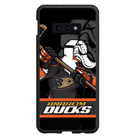 Чехол для Samsung S10E с принтом Анахайм Дакс Anaheim Ducks в Курске, Силикон | Область печати: задняя сторона чехла, без боковых панелей | Тематика изображения на принте: anaheim | anaheim ducks | ducks | hockey | nhl | usa | дакс | нхл | спорт | сша | хоккей | шайба