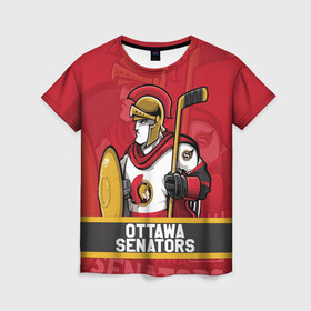 Женская футболка 3D с принтом Оттава Сенаторз Ottawa Senators в Курске, 100% полиэфир ( синтетическое хлопкоподобное полотно) | прямой крой, круглый вырез горловины, длина до линии бедер | hockey | nhl | ottawa | ottawa senators | senators | usa | нхл | оттава | оттава сенаторз | сенаторз | спорт | сша | хоккей | шайба