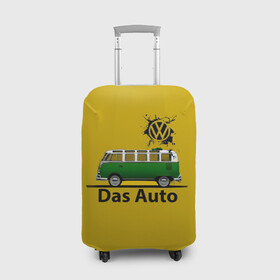 Чехол для чемодана 3D с принтом Фольцваген T1 в Курске, 86% полиэфир, 14% спандекс | двустороннее нанесение принта, прорези для ручек и колес | t1 | vag | volkswagen | vw | ваг | германия | каравелла | машина | мультивен | тачка | фольц | фольцваген