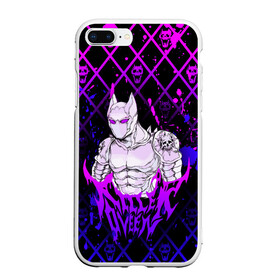 Чехол для iPhone 7Plus/8 Plus матовый с принтом JOJO / KILLER QUEEN / КОРОЛЕВА УБИЙЦА / ART в Курске, Силикон | Область печати: задняя сторона чехла, без боковых панелей | Тематика изображения на принте: adventure | jojo | jojos bizarre | jojos bizarre adventure | killer queen | pattern | yare yare daze | аниме | брызги | джоджо | манга | узор | яре яре дазе