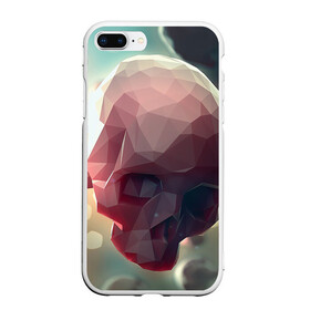 Чехол для iPhone 7Plus/8 Plus матовый с принтом Геометрические Черепа в Курске, Силикон | Область печати: задняя сторона чехла, без боковых панелей | геометрический череп | геометрия | рисунок | череп | черепа