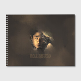 Альбом для рисования с принтом Hellbound персонаж в Курске, 100% бумага
 | матовая бумага, плотность 200 мг. | дым | монстор | надпись | название | персонаж
