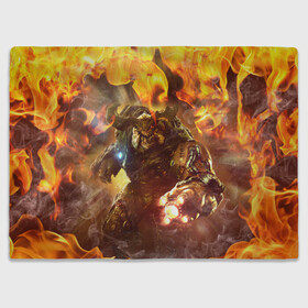 Плед 3D с принтом CYBER DEMON IN FIRE | DOOM BOSS в Курске, 100% полиэстер | закругленные углы, все края обработаны. Ткань не мнется и не растягивается | bos | boss | cyber demon | cyberdemon | demons | devil | doom | doom eternal | doom slayer | fire | hell | in fire | slayer | ад | бос | босс | демон | демоны | дум | кибер демон | кибердемон