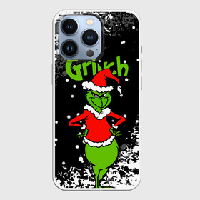 Чехол для iPhone 13 Pro с принтом Grinch На всех обиделся. в Курске,  |  | 2022 | grinch | happy new year | merry christmas | год тигра | гринч | зима близко | нг | новогодний | новый год | новый год 2022 | рождество | снег | снежинки