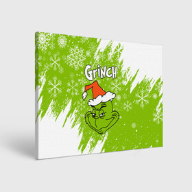 Холст прямоугольный с принтом Grinch Green. в Курске, 100% ПВХ |  | 2022 | grinch | happy new year | merry christmas | год тигра | гринч | зима близко | нг | новогодний | новый год | новый год 2022 | рождество | снег | снежинки