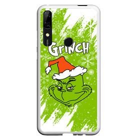 Чехол для Honor P Smart Z с принтом Grinch Green. в Курске, Силикон | Область печати: задняя сторона чехла, без боковых панелей | Тематика изображения на принте: 2022 | grinch | happy new year | merry christmas | год тигра | гринч | зима близко | нг | новогодний | новый год | новый год 2022 | рождество | снег | снежинки