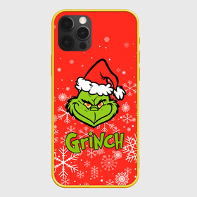 Чехол для iPhone 12 Pro с принтом Grinch Red. в Курске, силикон | область печати: задняя сторона чехла, без боковых панелей | 2022 | grinch | happy new year | merry christmas | год тигра | гринч | зима близко | нг | новогодний | новый год | новый год 2022 | рождество | снег | снежинки