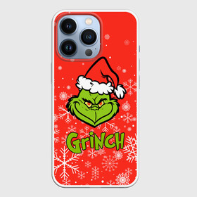 Чехол для iPhone 13 Pro с принтом Grinch Red. в Курске,  |  | 2022 | grinch | happy new year | merry christmas | год тигра | гринч | зима близко | нг | новогодний | новый год | новый год 2022 | рождество | снег | снежинки