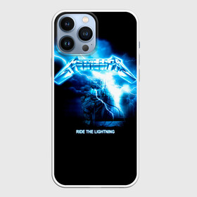 Чехол для iPhone 13 Pro Max с принтом Ride the Lightning | Metallica в Курске,  |  | Тематика изображения на принте: hard | heavy | james hetfield | kirk hammett | lars ulrich | metallica | music | robert trujillo | rock band | thrash | thrashmetal | альбом | джеймс хэтфилд | кирк хэмметт | ларс ульрих | метал | металика | металлика | музыка | роберт трухильо | рок груп