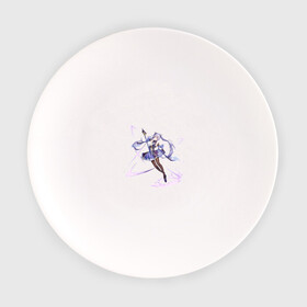Тарелка с принтом Кэ Цин в бою в Курске, фарфор | диаметр - 210 мм
диаметр для нанесения принта - 120 мм | genshin impact | арт | в деле | кэ цин | ли юэ | рисунок